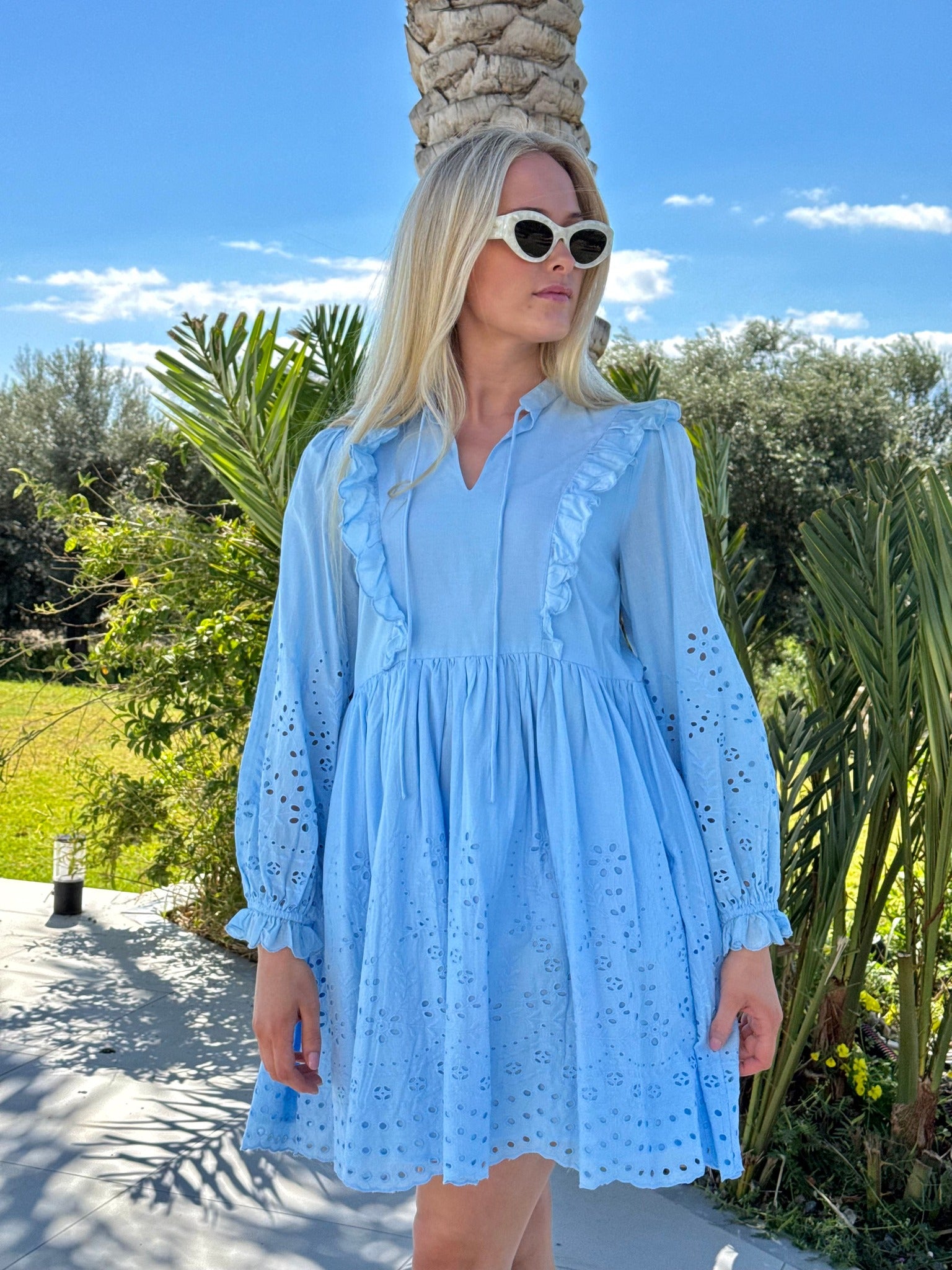 YASLUMA Short Dress - Clear Sky